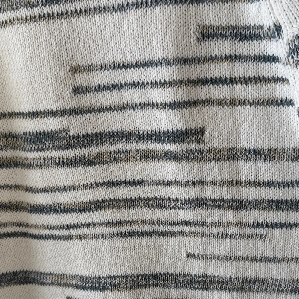 J. Jill Striped Women's Sweater - White and Gray - Picture 9 of 11